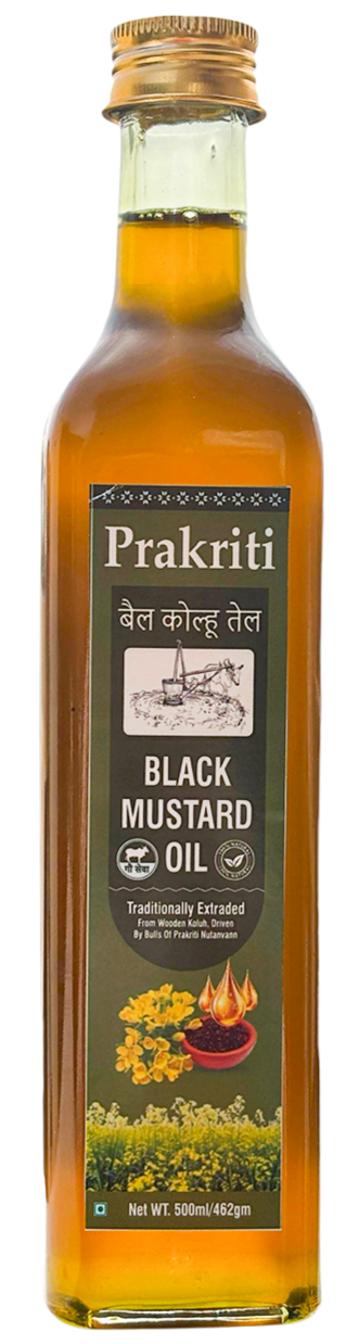 Bail Koluh Black Mustard oil 500m - Bull driven coldand wood press oil