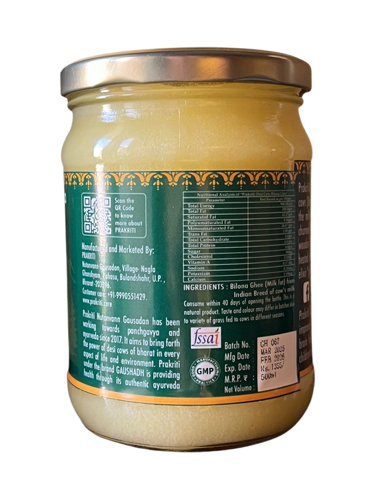 Desi Cow Bilona Ghee 500mL