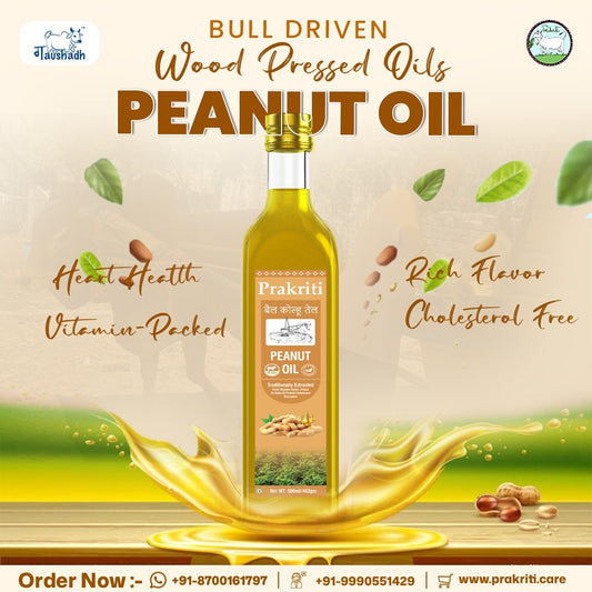 Bail Koluh Peanut oil 500mL - Bull driven cold and wood press oil