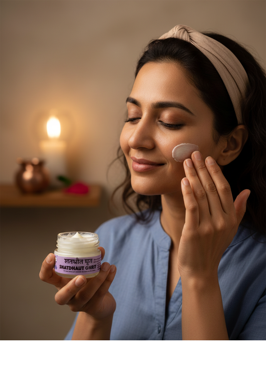 An Ancient Ayurvedic cream - Shatdhaut ghrit , दादी माँ की क्रीम - शतधौत  घृत