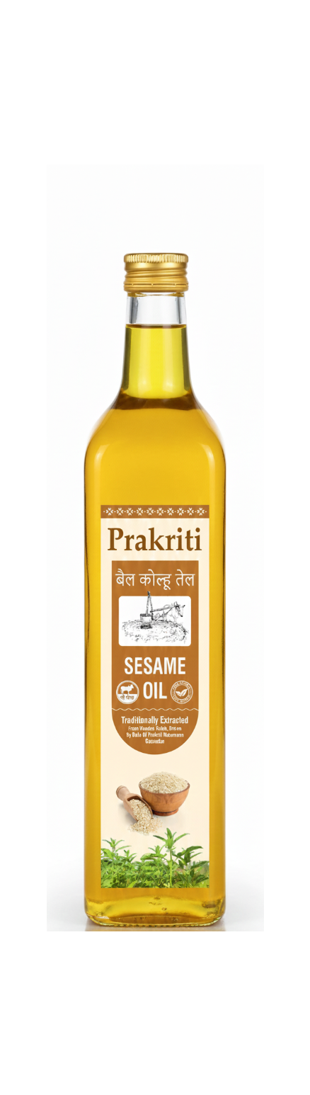 Bull Driven white sesame oil  (Til Oil)- 500mL